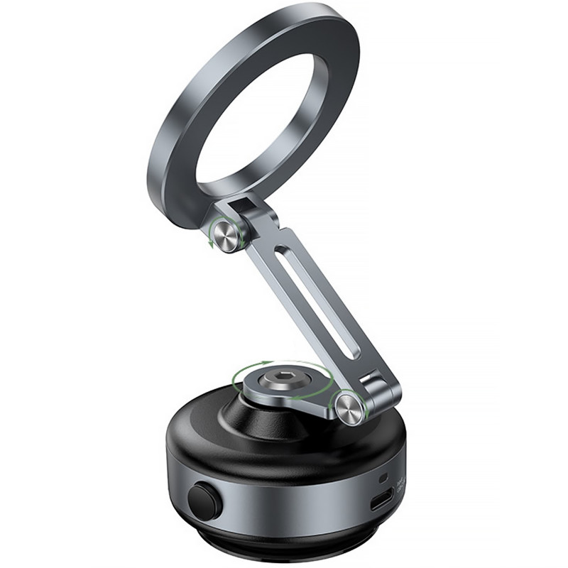 Фото Вакуумно-магнитный держатель для телефона Hoco DCA65 Magnetic ring (Black) в магазине vchehle.ua