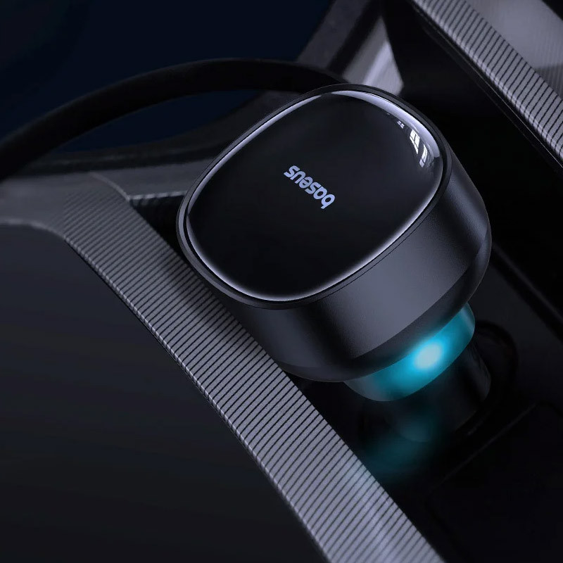 Купити АЗП Baseus Enjoyment Pro 60W (1USB-C) + висувний кабель Type-C (C00057802111-01) (Cluster Black) на vchehle.ua