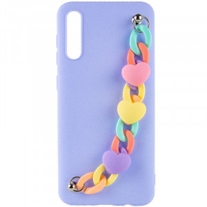 Чохол Chained Heart з підвісним ланцюжком для Samsung Galaxy A30s