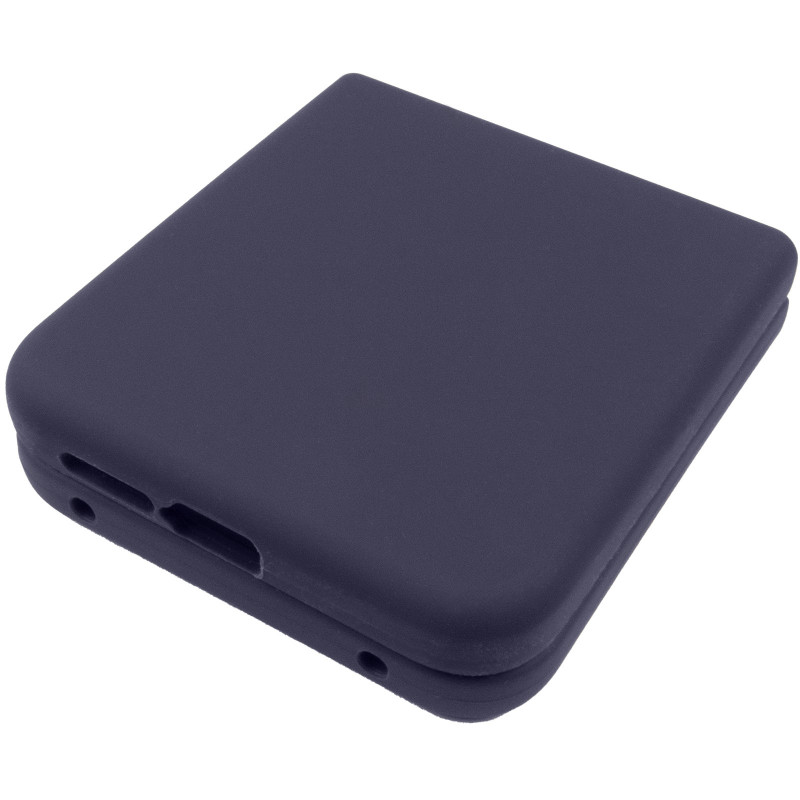Чехол Foldables Silicone Cover Lakshmi (AAA) для Motorola Razr 50 Ultra (Темно-синий / Midnight blue) в магазине vchehle.ua