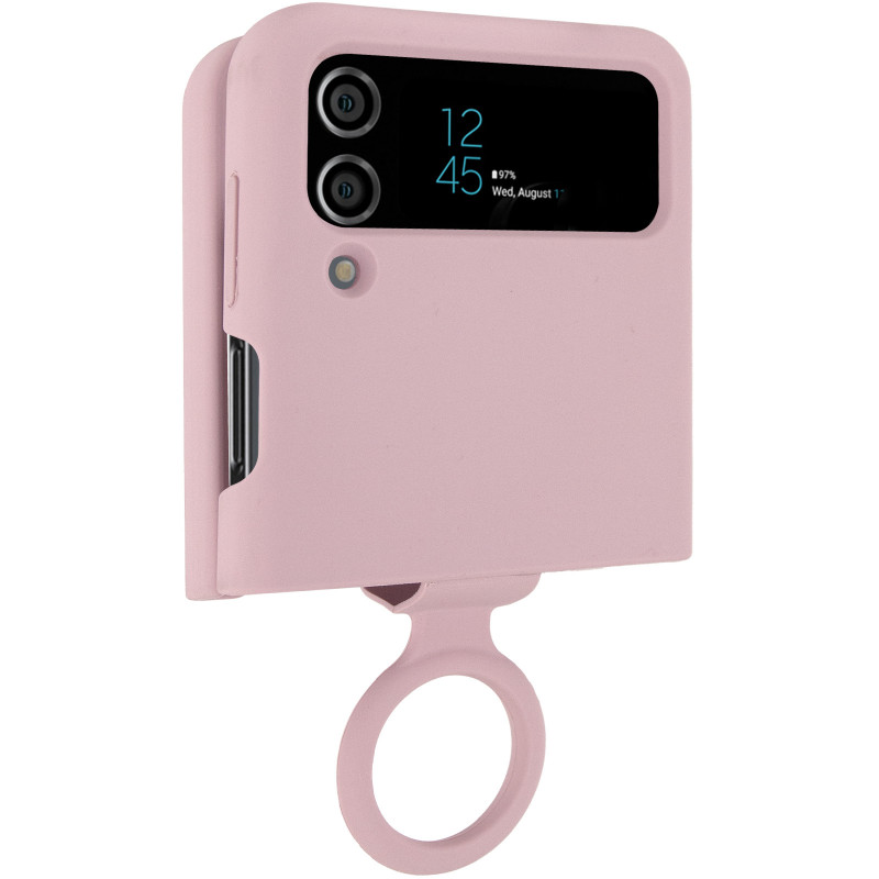 Чехол Foldables Silicone Cover Lakshmi (AAA) для Samsung Galaxy Z Flip4 (Розовый / Pink Sand)