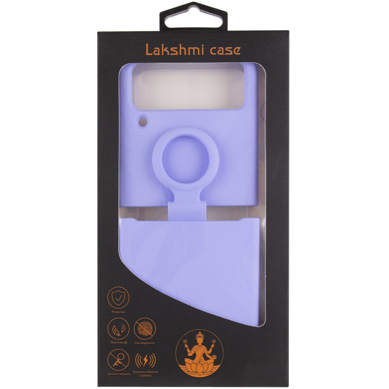 Фото Чехол Foldables Silicone Cover Lakshmi (AAA) для Samsung Galaxy Z Flip4 (Сиреневый / Dasheen) в магазине vchehle.ua