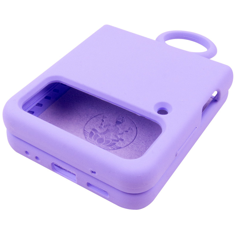 Купить Чехол Foldables Silicone Cover Lakshmi (AAA) для Samsung Galaxy Z Flip4 (Сиреневый / Dasheen) на vchehle.ua