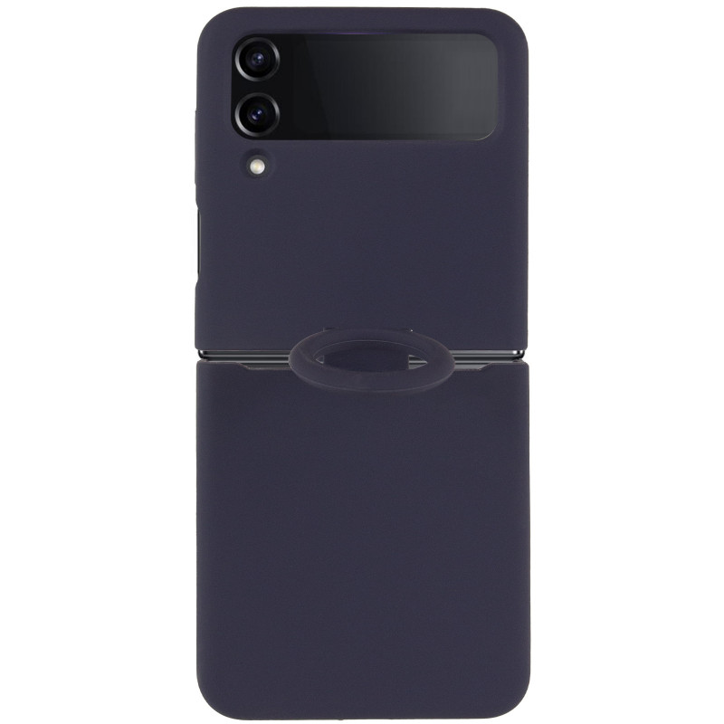 Фото Чехол Foldables Silicone Cover Lakshmi (AAA) для Samsung Galaxy Z Flip4 (Темно-синий / Midnight blue) на vchehle.ua