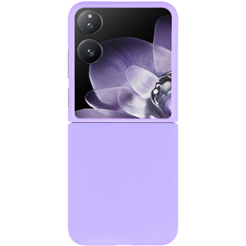 Фото Чохол Foldables Silicone Cover Lakshmi (AAA) на Xiaomi Mix Flip (Бузковий / Dasheen) на vchehle.ua