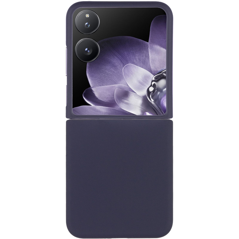 Фото Чохол Foldables Silicone Cover Lakshmi (AAA) на Xiaomi Mix Flip (Темно-синій / Midnight blue) на vchehle.ua