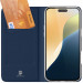 Фото Чехол-книжка Dux Ducis с карманом для визиток для Apple iPhone 16 Pro Max (6.9") (Синий) в магазине vchehle.ua