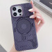 Фото Чохол M-Tech Carbon soft touch with Magnetic Safe на Apple iPhone 12 Pro / 12 (6.1") (Purple) в маназині vchehle.ua