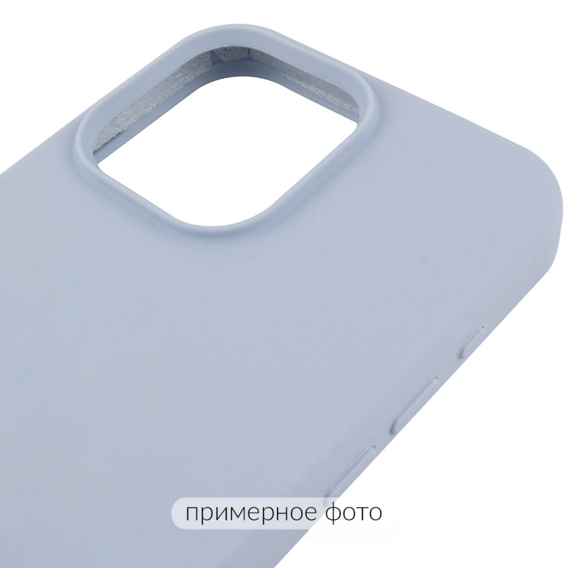 Чохол Silk (AA) Logo with Magnetic Fit на Apple iPhone 16 Pro (6.3") (Блакитний / Lilac Blue) в магазині vchehle.ua
