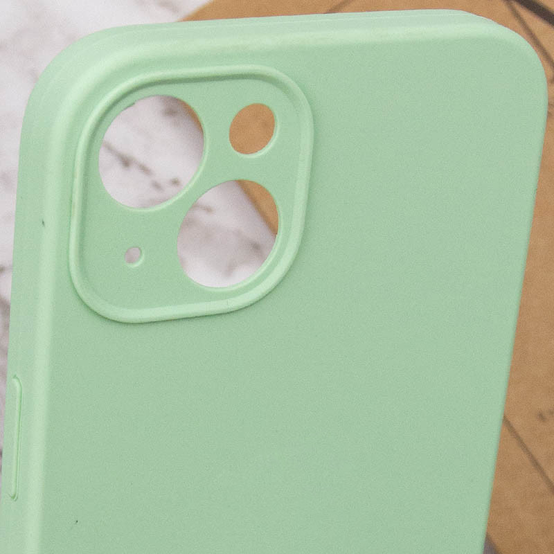 Купить Чехол Silk Full Camera Protective (AA) NO LOGO для Apple iPhone 13 (6.1") (Зеленый / Pistachio) на vchehle.ua