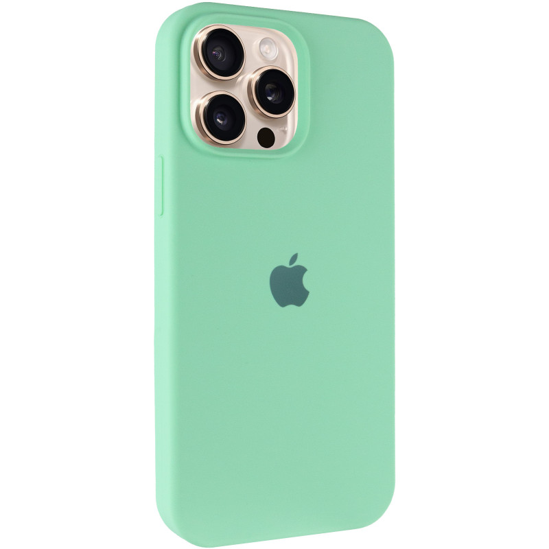 Чохол Silicone Case Full Protective (AA) на Apple iPhone 14 Pro (6.1") (Зелений / Pistachio)