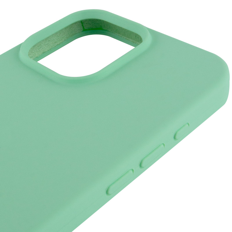 Чохол Silicone Case Full Protective (AA) на Apple iPhone 14 Pro (6.1") (Зелений / Pistachio) в магазині vchehle.ua