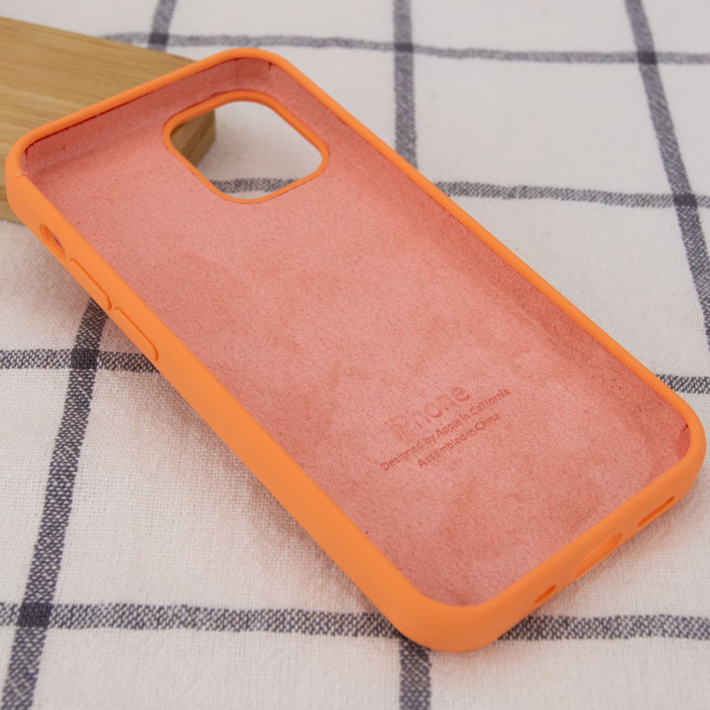Фото Чохол Silicone Case Full Protective (AA) на Apple iPhone 14 Pro (6.1") (Помаранчевий / Papaya) в маназині vchehle.ua