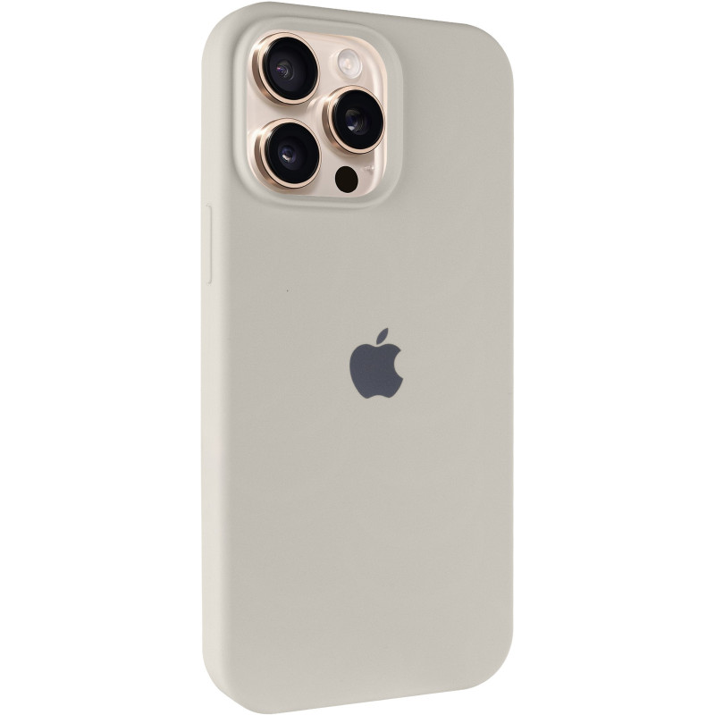 Чехол Silicone Case Full Protective (AA) для Apple iPhone 14 Pro Max (6.7") (Бежевый / Antique White)