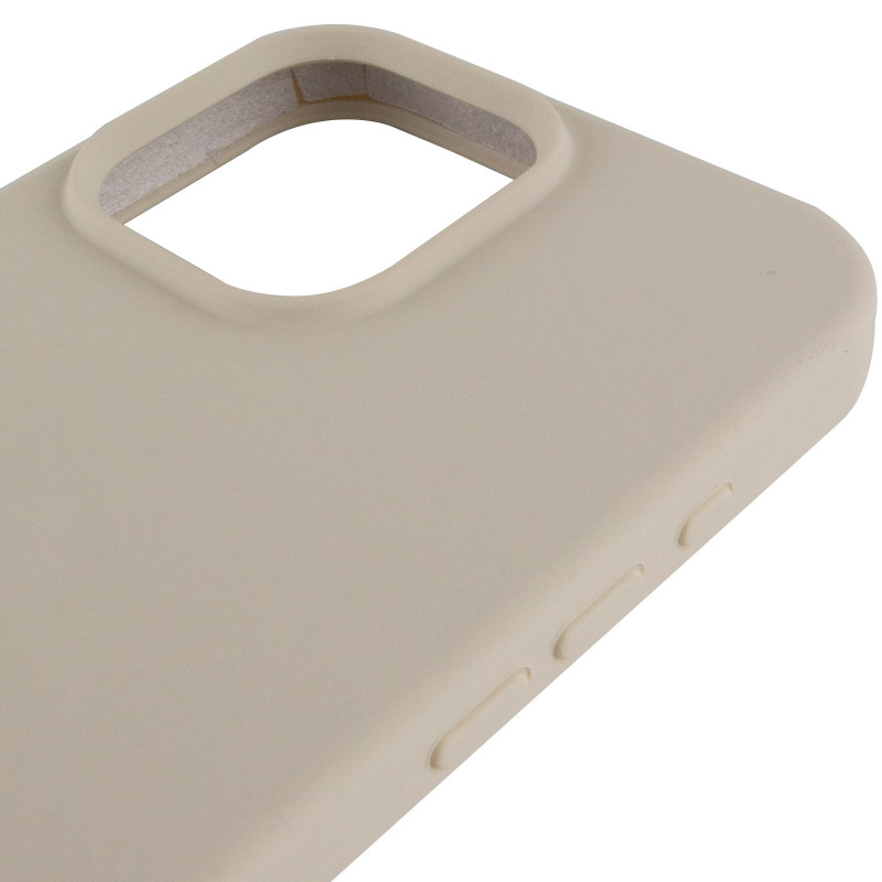 Чехол Silicone Case Full Protective (AA) для Apple iPhone 14 Pro Max (6.7") (Бежевый / Antique White) в магазине vchehle.ua