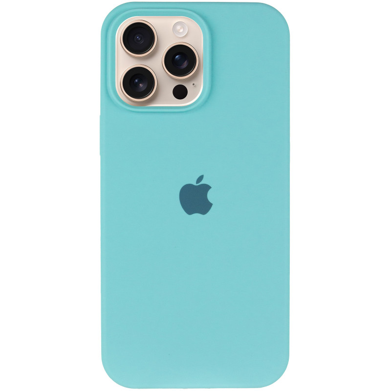 Фото Чехол Silicone Case Full Protective (AA) для Apple iPhone 14 Pro Max (6.7") (Бирюзовый / Marine Green) на vchehle.ua