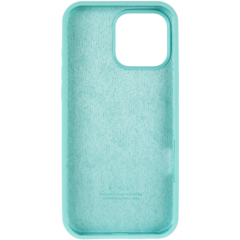 Фото Чехол Silicone Case Full Protective (AA) для Apple iPhone 14 Pro Max (6.7") (Бирюзовый / Marine Green) в магазине vchehle.ua