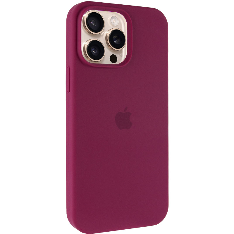 Чехол Silicone Case Full Protective (AA) для Apple iPhone 14 Pro Max (6.7") (Бордовый / Maroon)