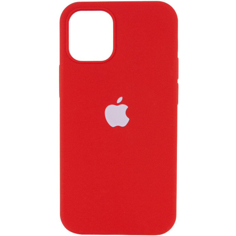 Чехол Silicone Case Full Protective (AA) для Apple iPhone 14 Pro Max (6.7") (Красный / Dark Red)