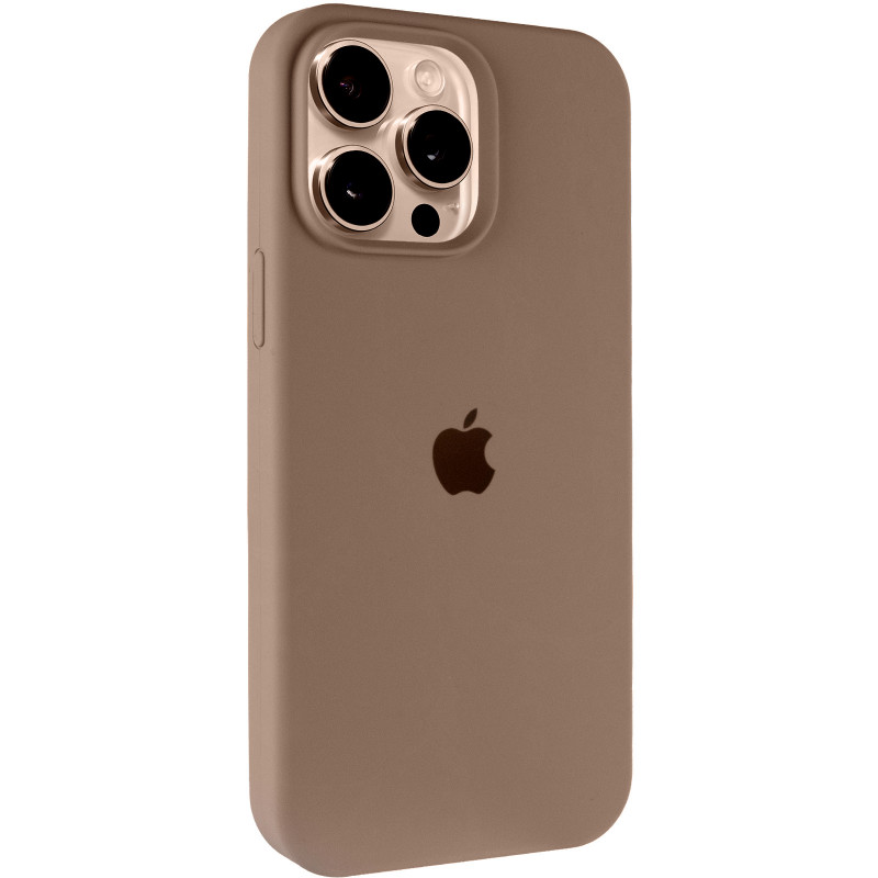 Чехол Silicone Case Full Protective (AA) для Apple iPhone 14 Pro Max (6.7") (Коричневый / Brown)
