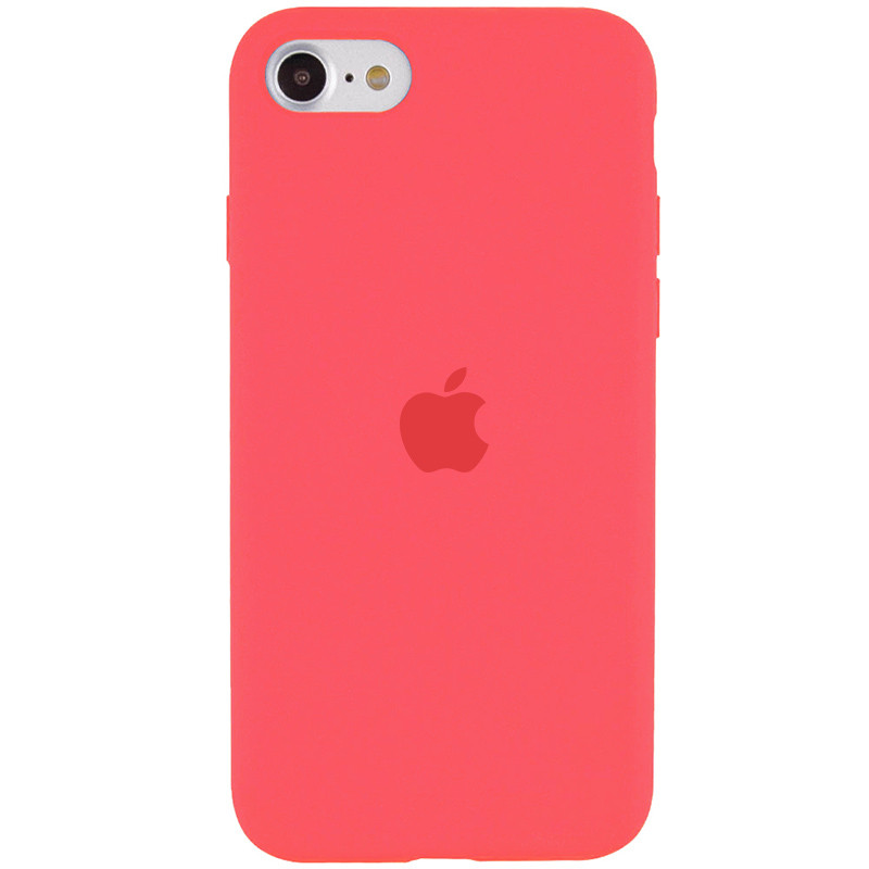 Чохол Silicone Case Full Protective (AA) на Apple iPhone SE (2020) / 7 / 8 (4.7") (Кавуновий / Watermelon red)