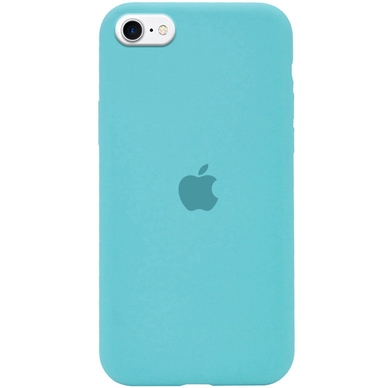 Чохол Silicone Case Full Protective (AA) на Apple iPhone SE (2020) / 7 / 8 (4.7") (Бірюзовий / Marine Green)