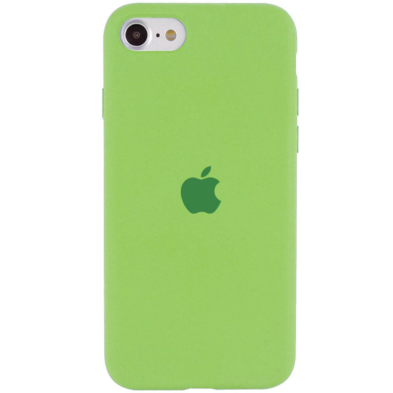 Чохол Silicone Case Full Protective (AA) на Apple iPhone SE (2020) / 7 / 8 (4.7") (М'ятний / Mint)