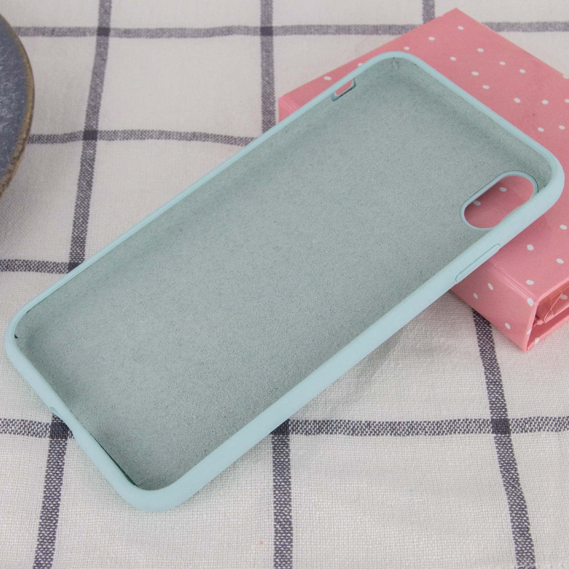 Фото Чохол Silk Full Protective (AA) NO LOGO на Apple iPhone X / XS (5.8") (Бірюзовий / Turquoise) в маназині vchehle.ua