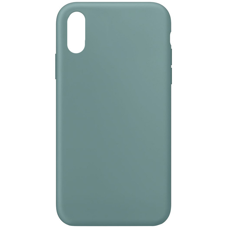 Чехол Silicone Case Full Protective (AA) NO LOGO для Apple iPhone XR (6.1") (Зеленый / Cactus)
