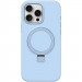 Чехол Silicone Case Full Protective NO LOGO with Ring для Apple iPhone 13 Pro Max (6.7") (Blue)