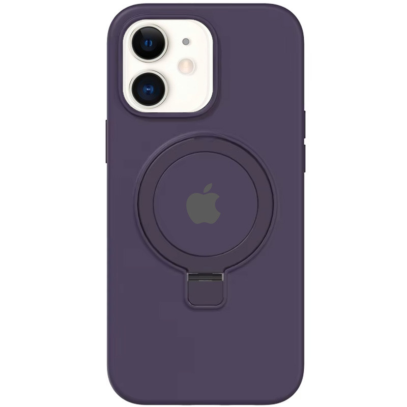 Чехол Silicone Case Full Protective with Ring для Apple iPhone 11 (6.1") (Purple)