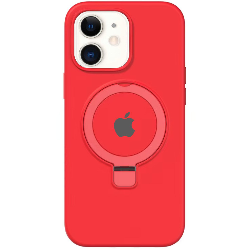 Чехол Silicone Case Full Protective with Ring для Apple iPhone 11 (6.1") (Red)