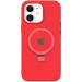 Чехол Silicone Case Full Protective with Ring для Apple iPhone 11 (6.1") (Red)