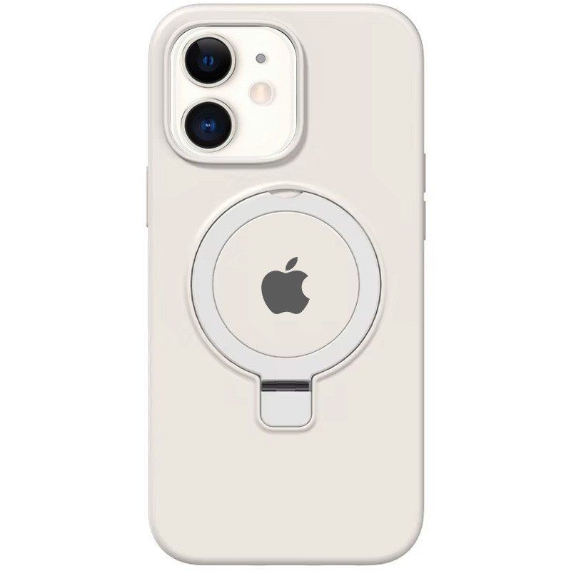 Чехол Silicone Case Full Protective with Ring для Apple iPhone 11 (6.1") (White)