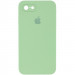 Чохол Silicone Case Square Full Camera Protective (AA) на Apple iPhone 7 / 8 / SE (2020) (4.7") (М'ятний / Mint)