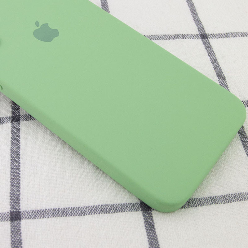 Фото Чохол Silicone Case Square Full Camera Protective (AA) на Apple iPhone 7 / 8 / SE (2020) (4.7") (М'ятний / Mint) на vchehle.ua