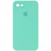 Чохол Silicone Case Square Full Camera Protective (AA) на Apple iPhone 7 / 8 / SE (2020) (4.7") (Бірюзовий / Turquoise)