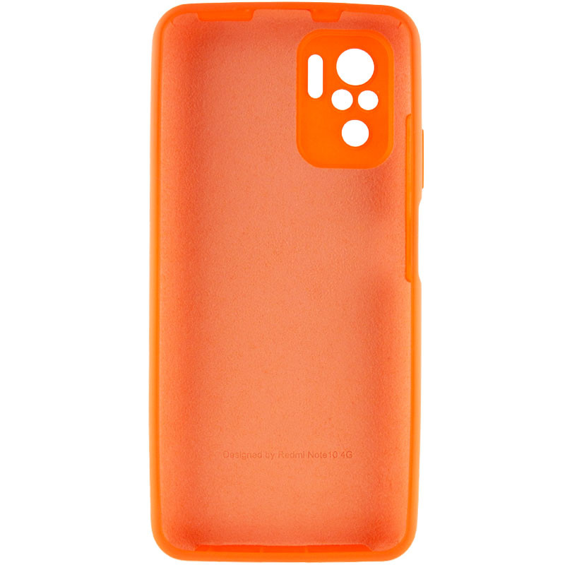 Фото Чехол Silicone Cover Full Camera (AA) для Xiaomi Redmi Note 10 / Note 10s (Оранжевый / Neon Orange) на vchehle.ua