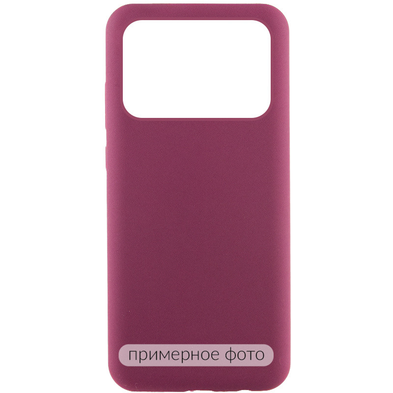 Чехол Silicone Cover Lakshmi (AAA) для Xiaomi Poco X6 / Note 13 Pro 5G (Бордовый / Plum)
