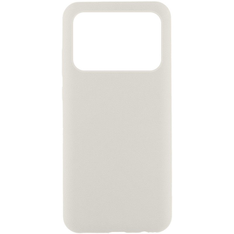 Чехол Silicone Cover Lakshmi (AAA) для Xiaomi Poco X6 Pro (Белый / White)