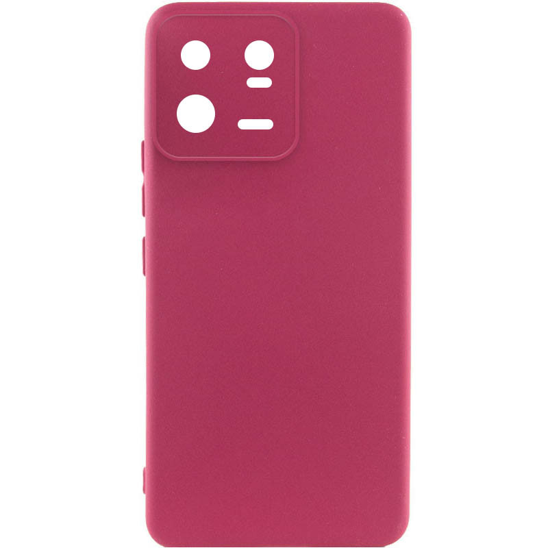 Чехол Silicone Cover Lakshmi Full Camera (A) для Xiaomi 13 Pro (Бордовый / Marsala)