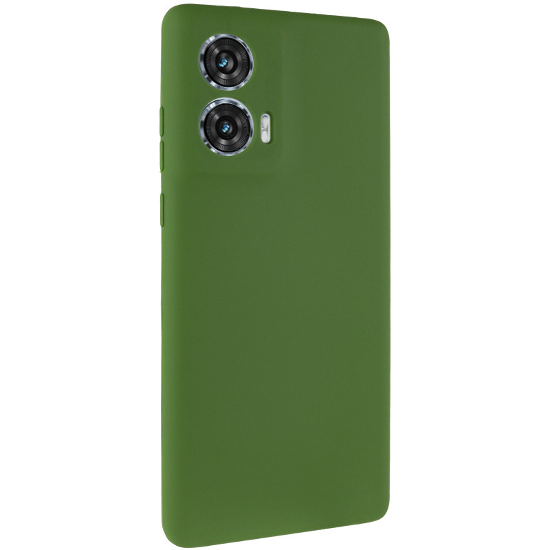 Чехол Silicone Cover Lakshmi Full Camera (AA) для Motorola Edge 50 Fusion (Зеленый / Dark green)