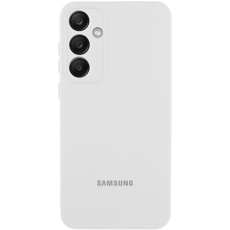 Чехол Silicone Cover Lakshmi Full Camera (AA) with logo для Samsung Galaxy S25 (Белый / White)