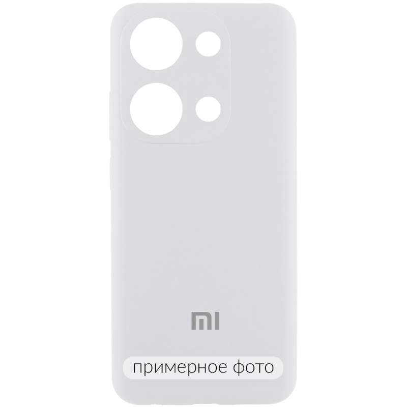 Чехол Silicone Cover Lakshmi Full Camera (AA) with logo для Xiaomi Poco X6 Pro (Белый / White)