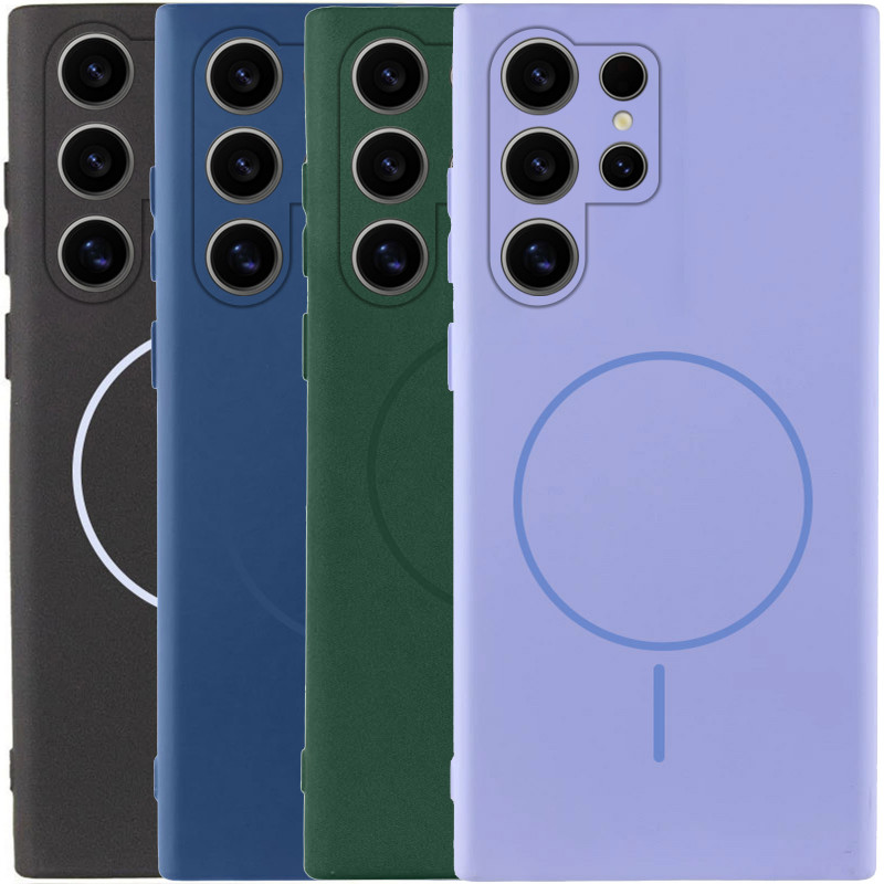 Чехол Silicone Cover Lakshmi Full Camera (AA) with Magnetic Fit для Samsung Galaxy S24 Ultra