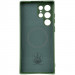 Фото Чехол Silicone Cover Lakshmi Full Camera (AA) with Magnetic Fit для Samsung Galaxy S24 Ultra (Зеленый / Dark green) на vchehle.ua