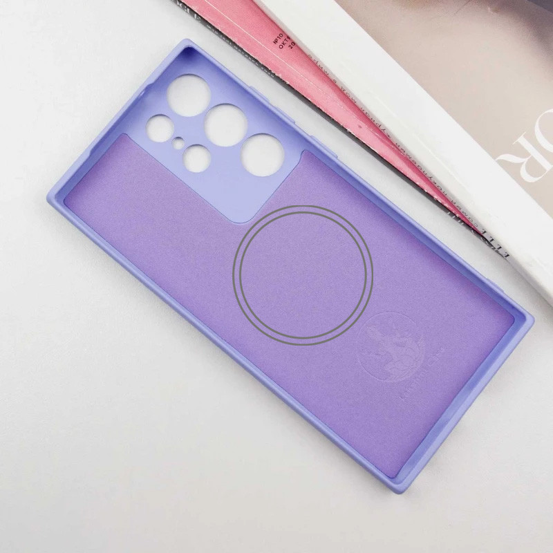 Фото Чохол Silicone Cover Lakshmi Full Camera (AA) with MagFit на Samsung Galaxy S24 Ultra (Бузковий / Dasheen) в маназині vchehle.ua