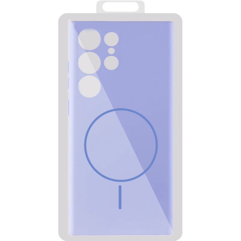 Купити Чохол Silicone Cover Lakshmi Full Camera (AA) with MagFit на Samsung Galaxy S24 Ultra (Бузковий / Dasheen) на vchehle.ua