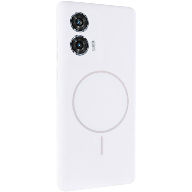 Чехол Silicone Cover Lakshmi Full Camera (AA) with MagFit для Motorola Edge 50 Fusion (Белый / White)
