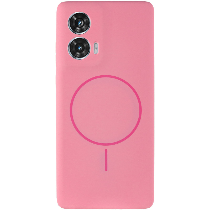 Фото Чехол Silicone Cover Lakshmi Full Camera (AA) with MagFit для Motorola Edge 50 Fusion (Розовый / Light pink) на vchehle.ua